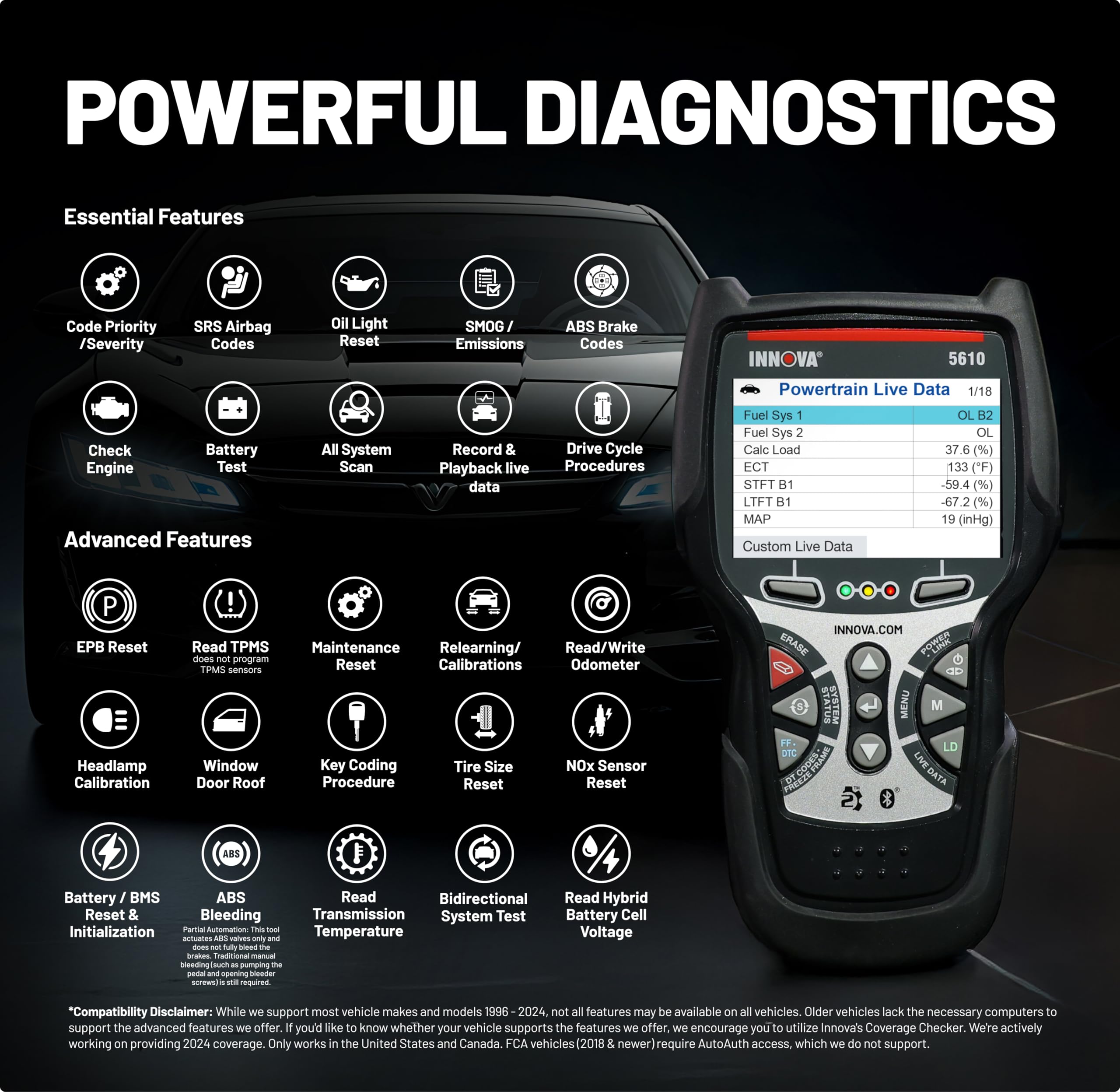 Innova 5610 RepairSolutions2 integration streamlines wireless diagnostics