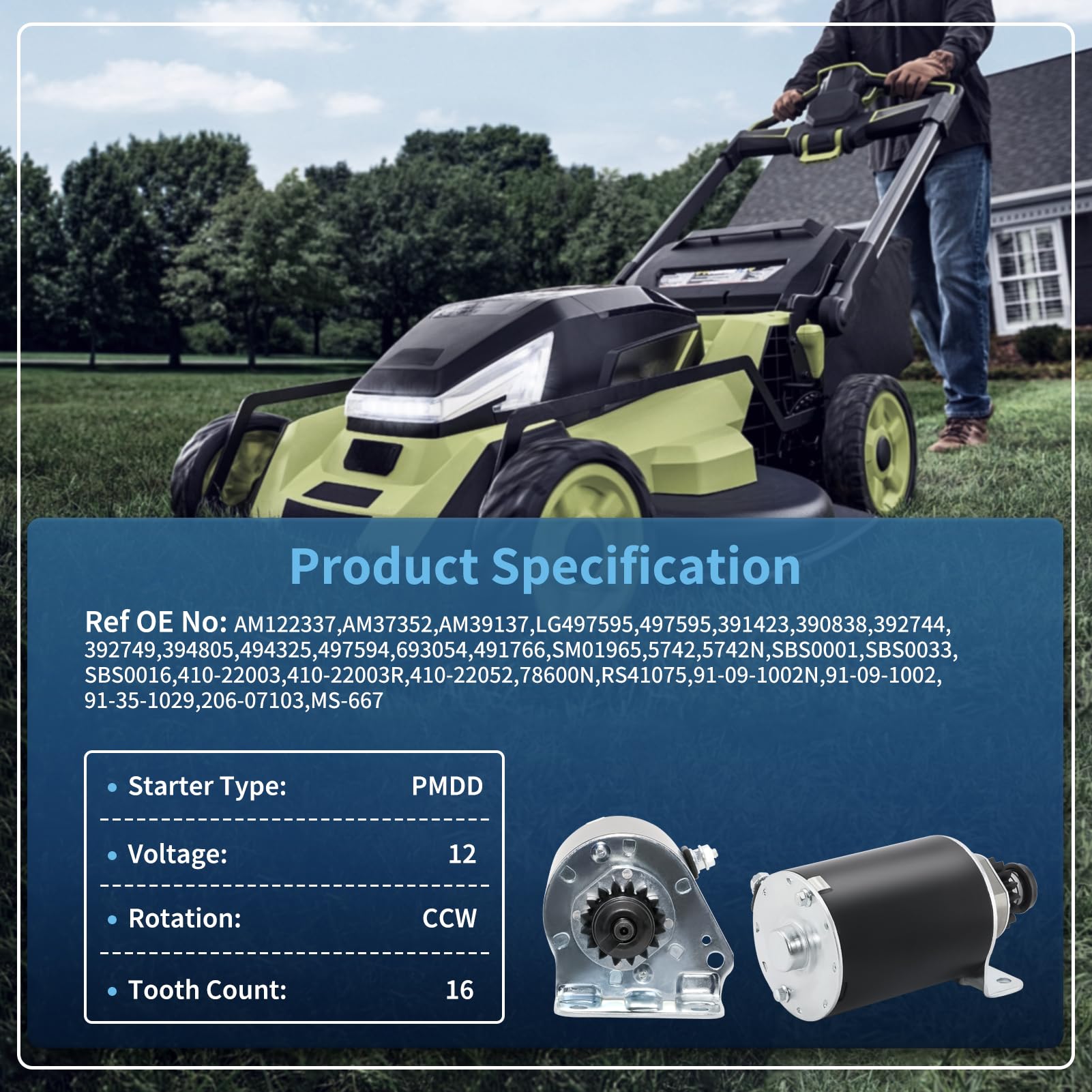 INNOVFER 5742N side view highlighting compact, durable steel gears for lasting performance.