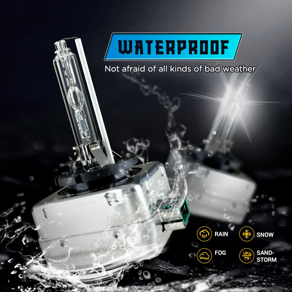 Anti-UV coating on Innovited D3S 6000K HID bulbs maintains brightness