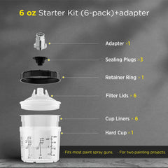 InoKraft cup liner and filter lid for smooth, even finishes
