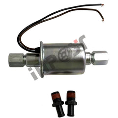 INPOST E8090 inline fuel pump ports close-up showing connection quality