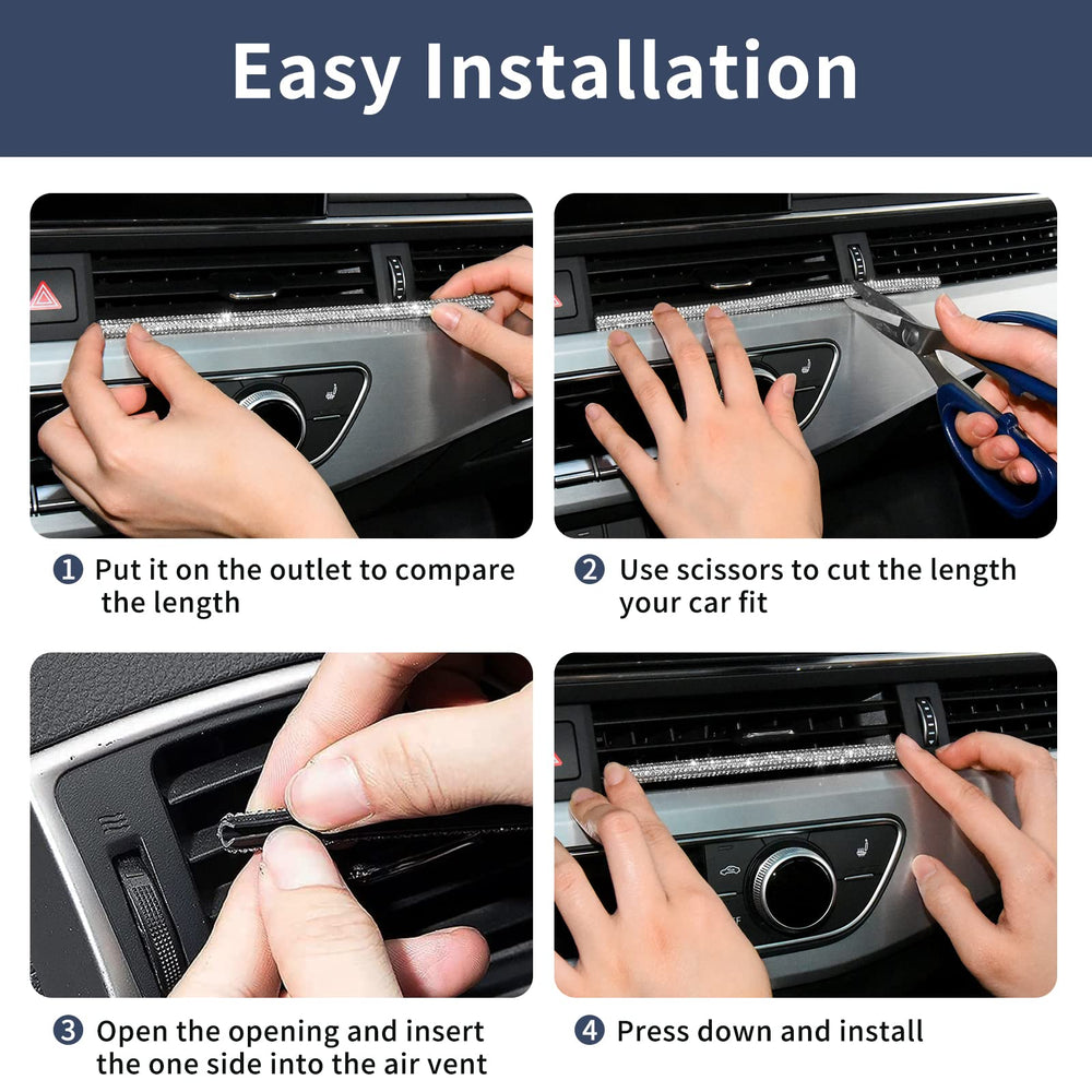 INSAUTO vent trim compatible with most straight vents, not curved.