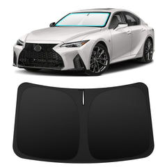 INSAUTO Lexus IS front window sunshade provides full coverage and glare reduction