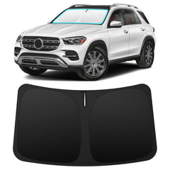 INSAUTO windshield sun shade for GLE/GLS blocks heat and protects interior during summer drives