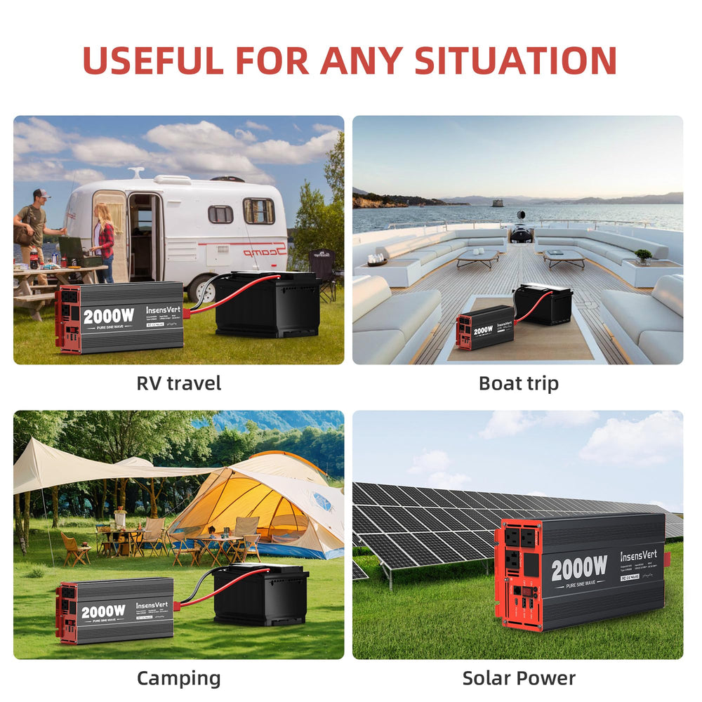 InsensVert ideal for off grid RV or truck use during camping.