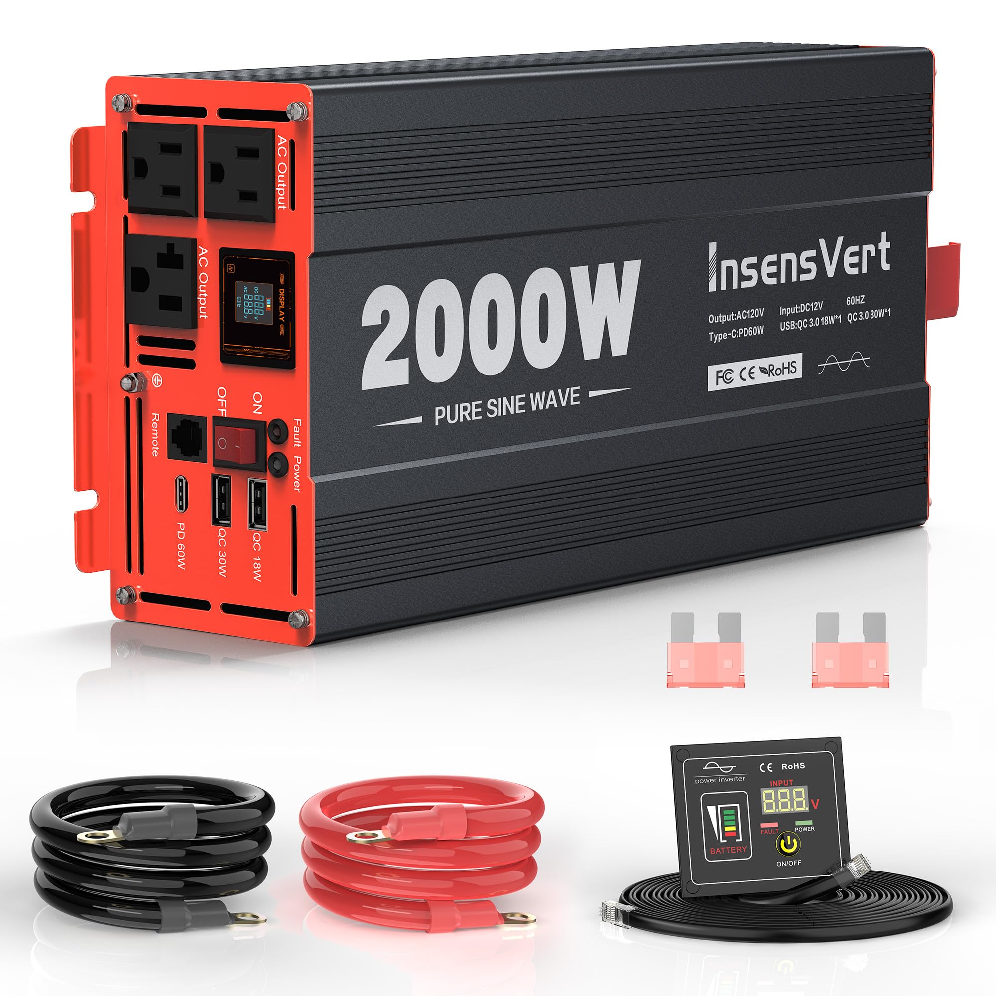 InsensVert quiet cooling fan minimizes noise during operation.