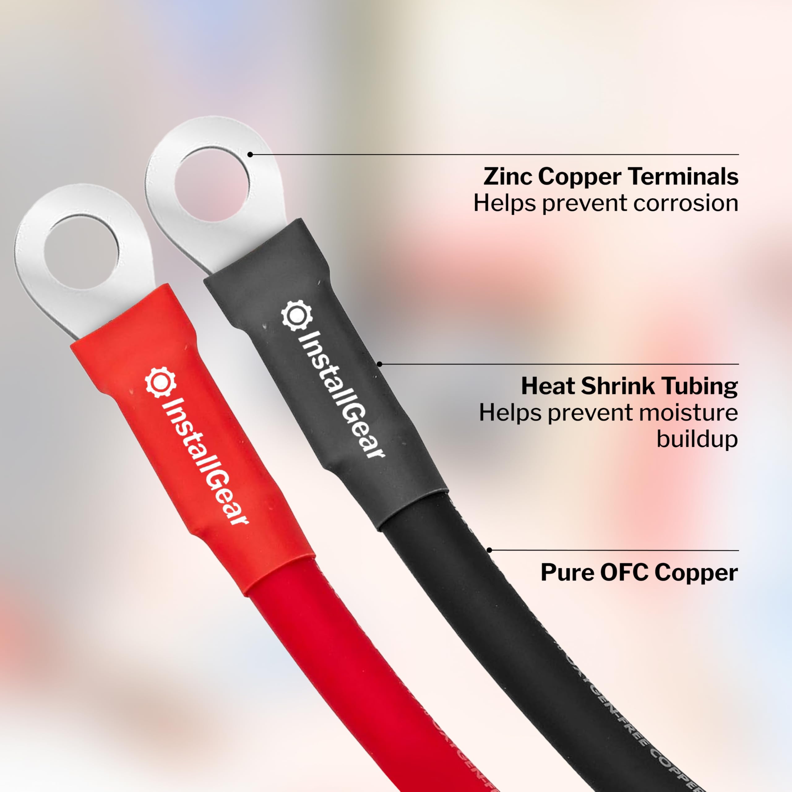 InstallGear rugged PVC jacket shields cables from abrasion and the elements.