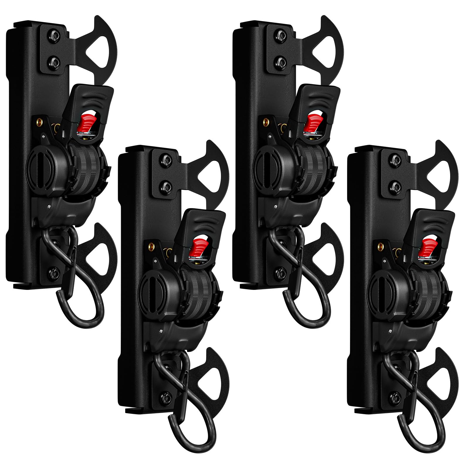 Integral Straps bed-mounted retractable strap assembly secures cargo quickly