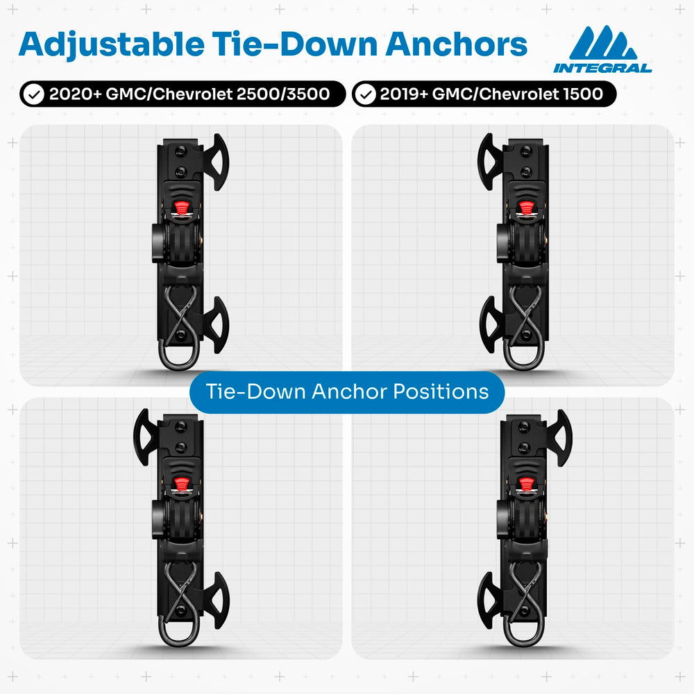 Integral Straps hardware included for easy installation.