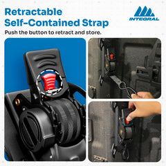 Integral Straps 6-gauge steel mount plates provide sturdy support