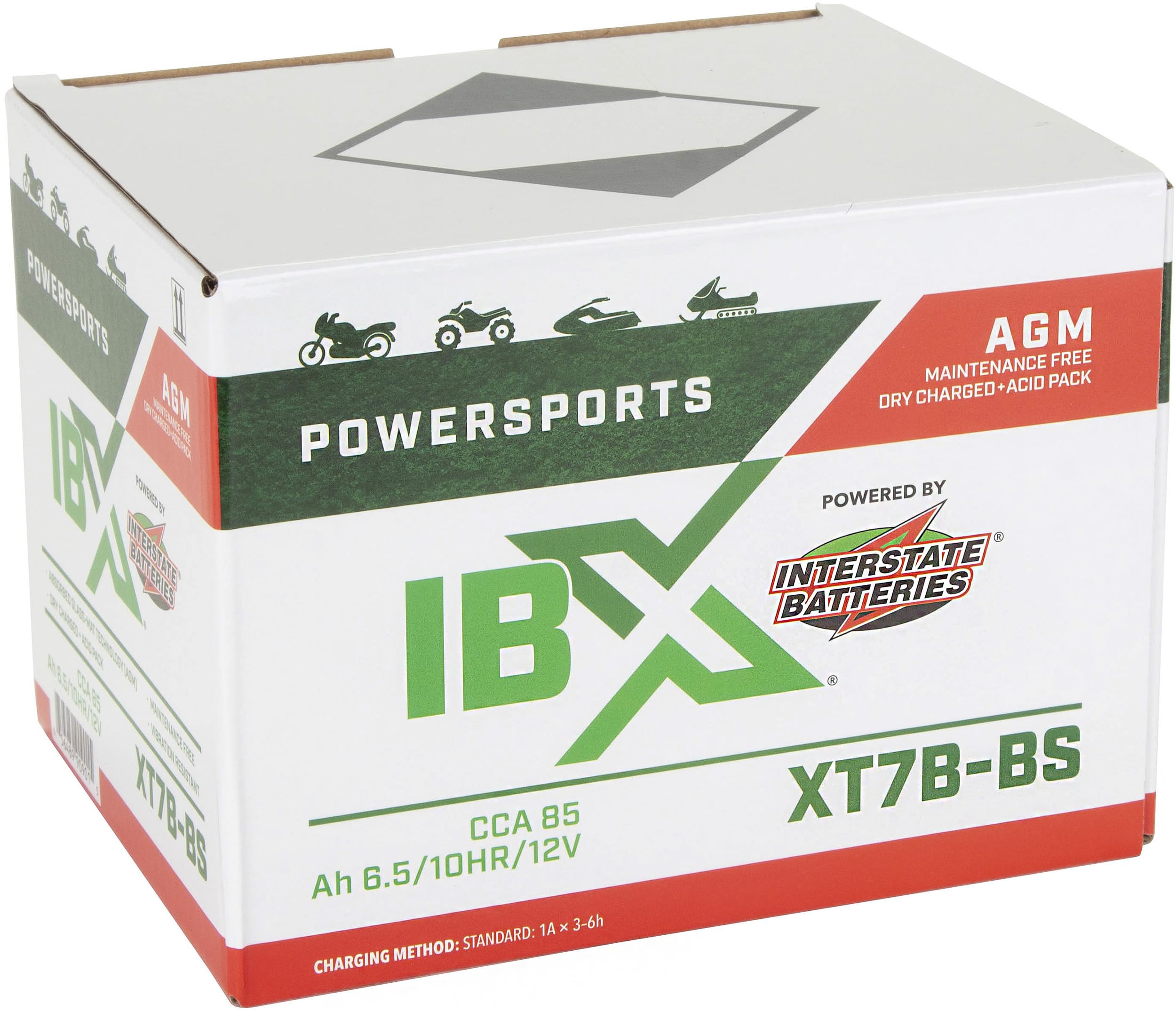 Interstate Batteries YT7B-BS dry-pack installation view for quick setup.