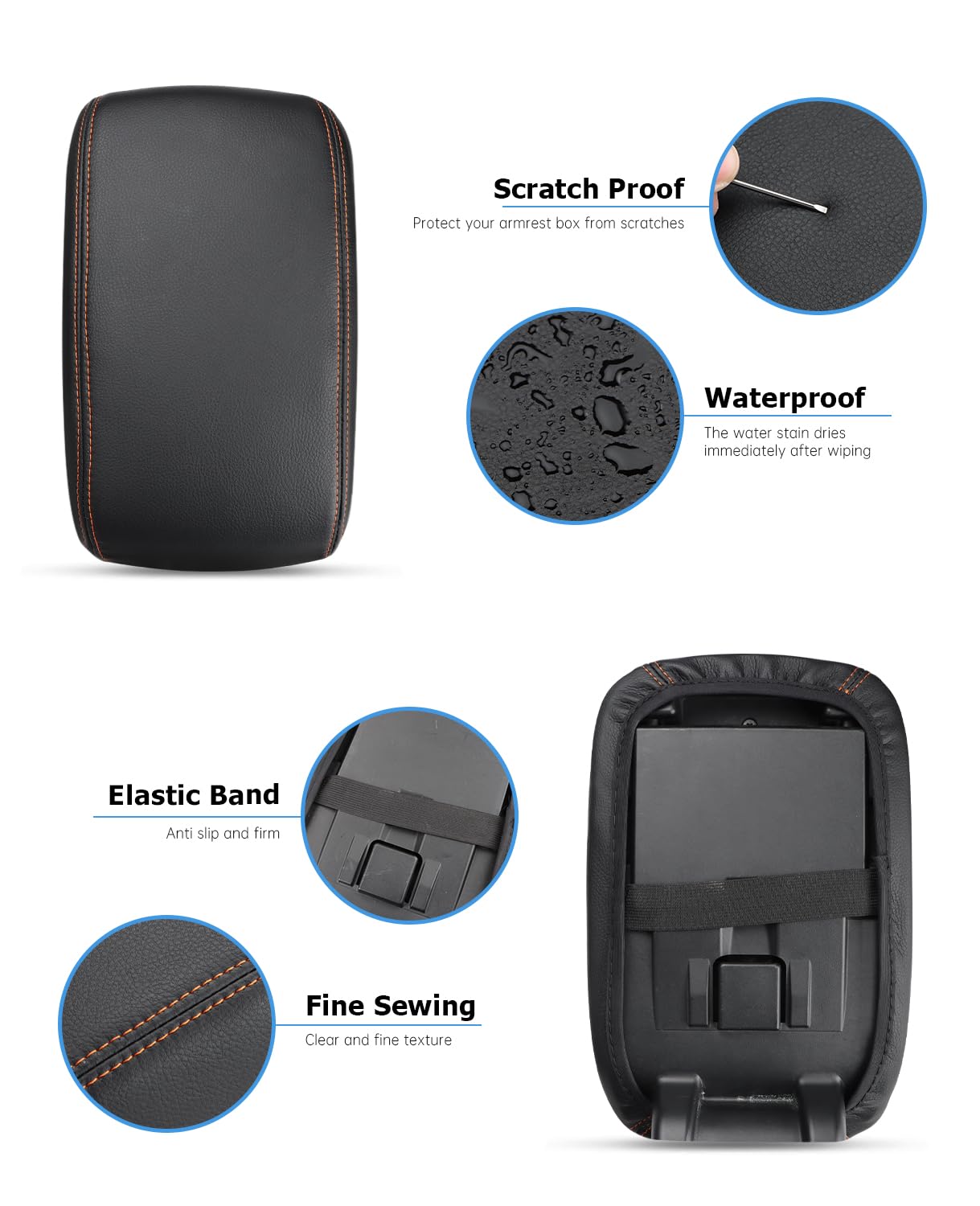 INTGET Crosstrek armrest cover dog-friendly seat view shows comfort during turns.