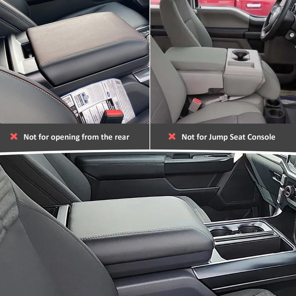 INTGET armrest lid for Ford F-150 protects leather and resists spills.