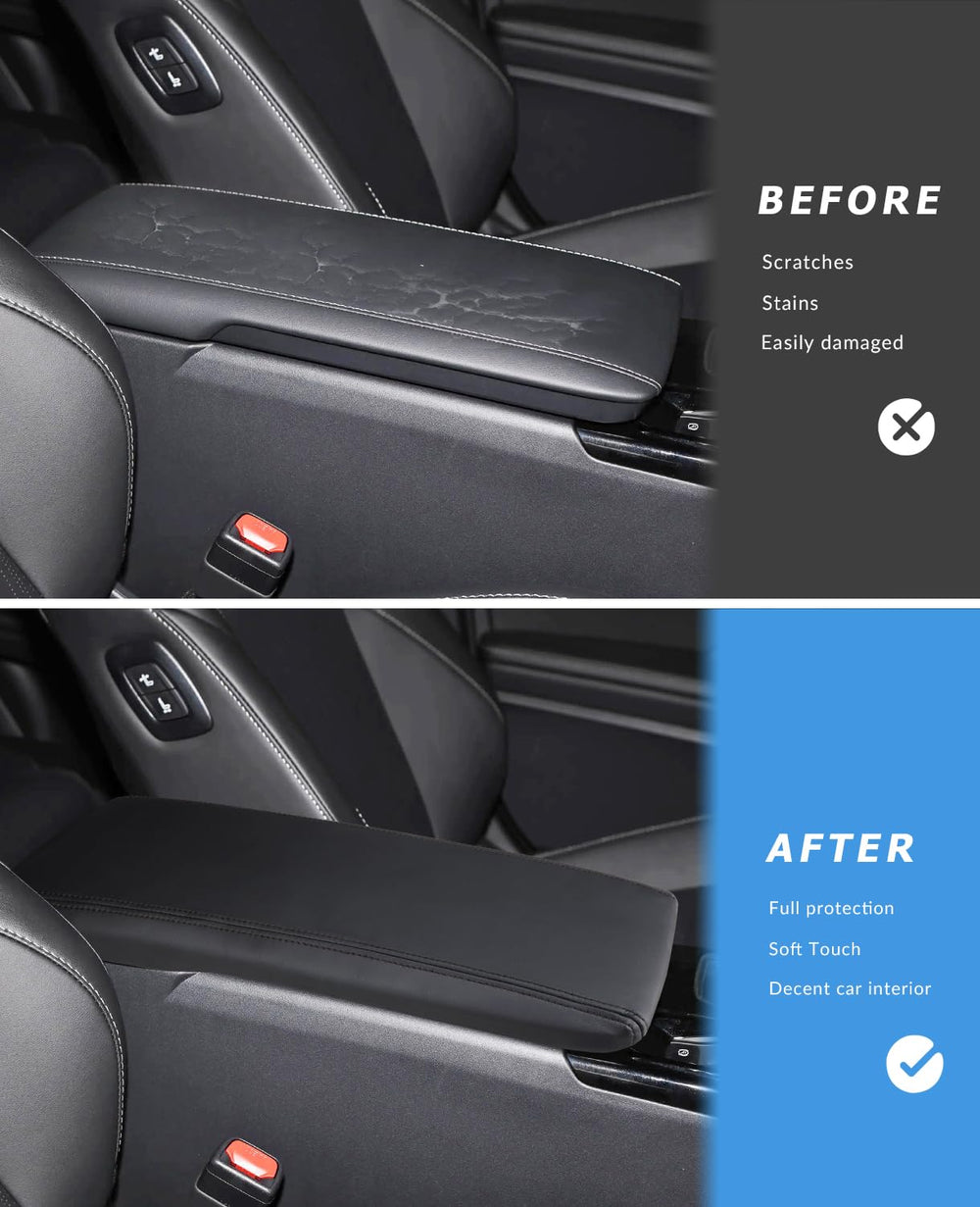 INTGET Camry armrest cover in leather adds premium protection.