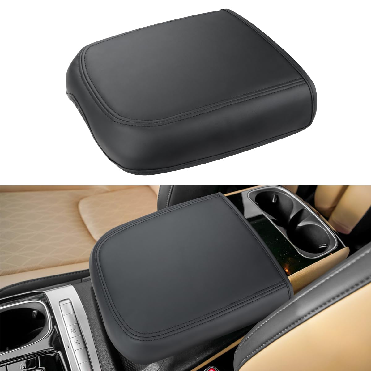 INTGET carnival center-console-cover leather protects the armrest from wear and scratches
