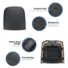 INTGET carnival leather lid cover enhances cabin style with scratch-resistant material