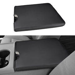 INTGET center console armrest cover front view shows premium leather protection for Ford F-150