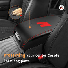 INTGET red slash design accent on center console for personality
