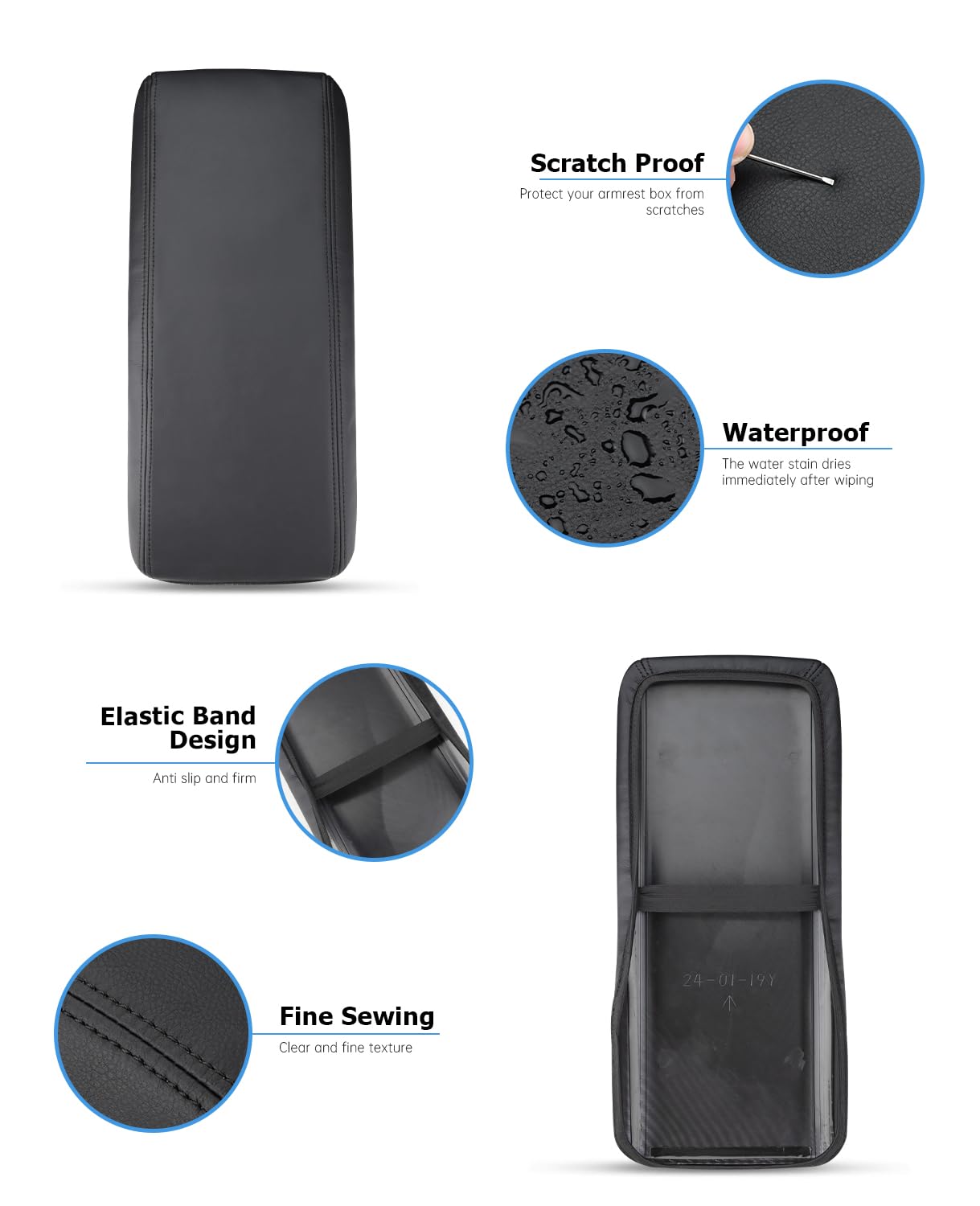 INTGET center console lid protection keeps Camry interior clean.