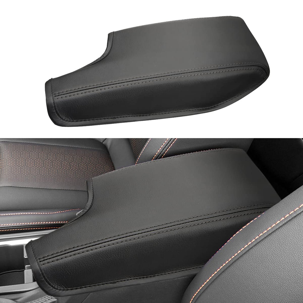 INTGET Crosstrek armrest cover top view protects the lid from wear.