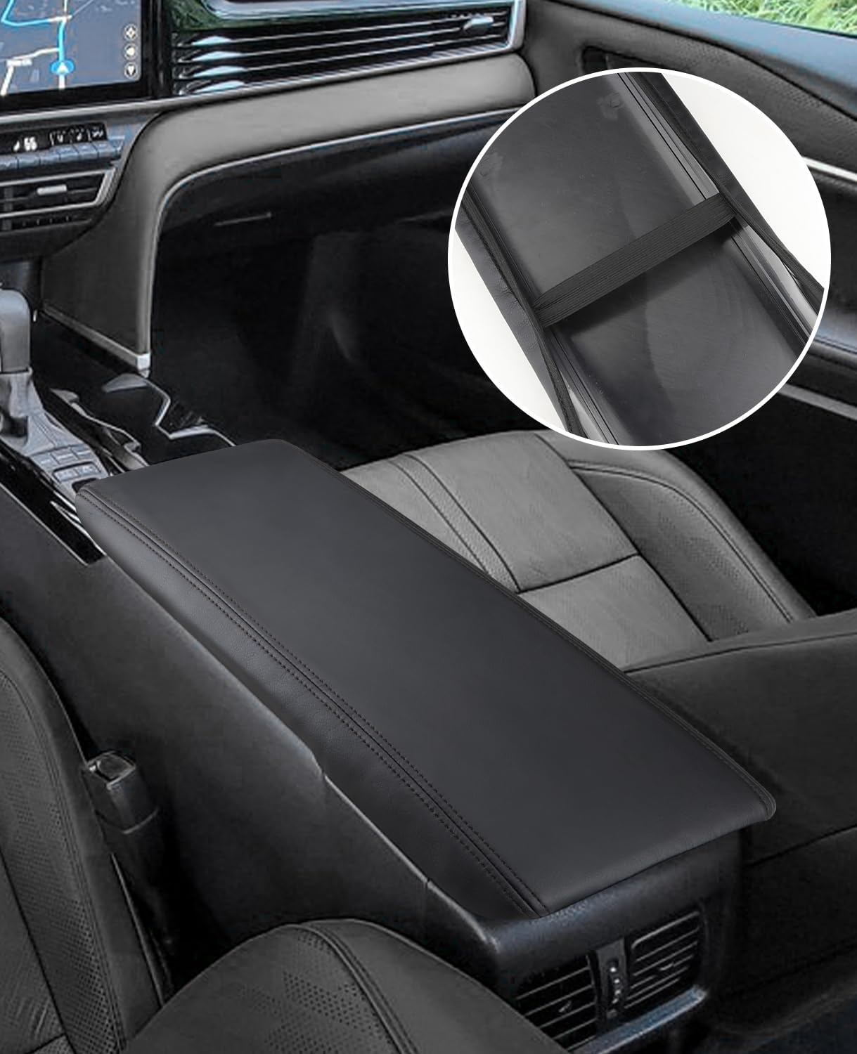 INTGET easy-install armrest cover ensures a flat, wrinkle-free fit.