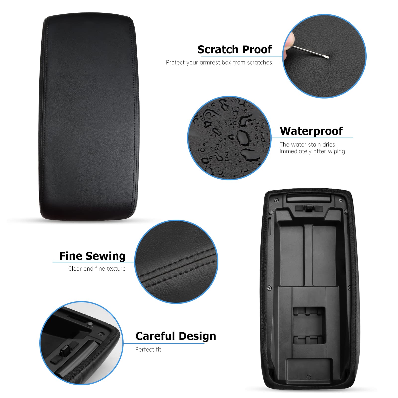 INTGET easy-install armrest cover with hooks for Subaru Outback