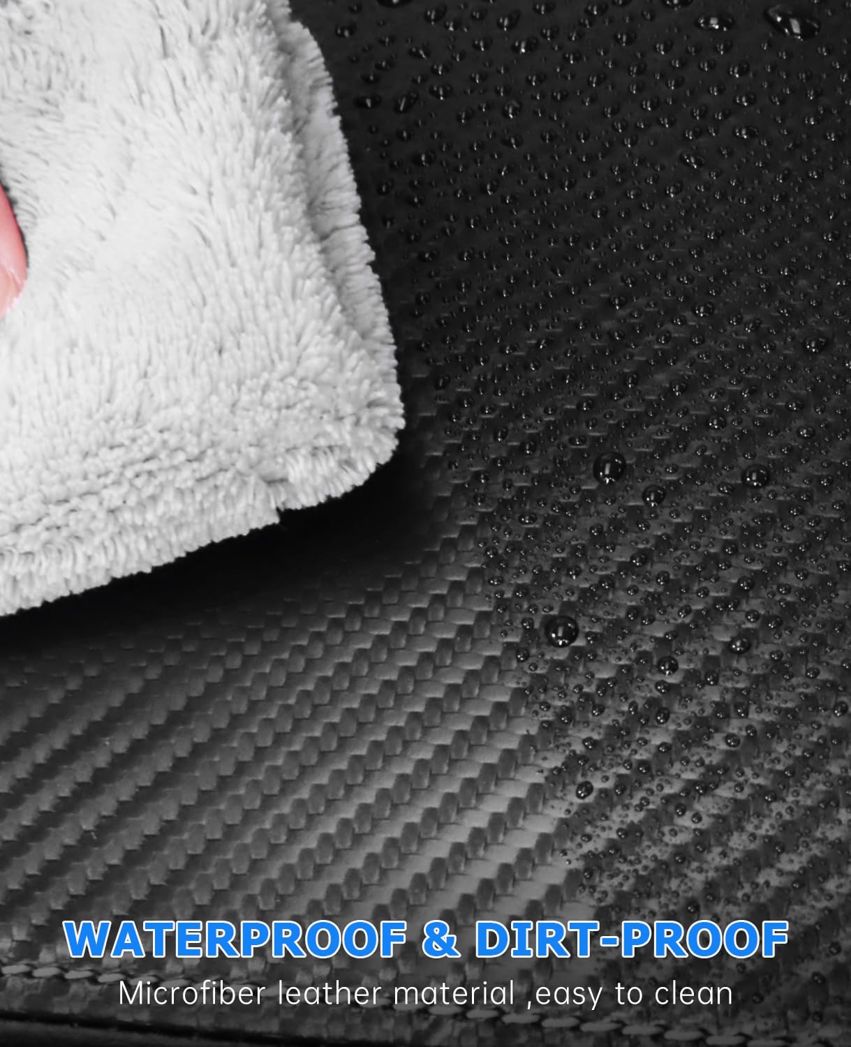 INTGET durable leather material offers long-lasting protection against spills and pet claws