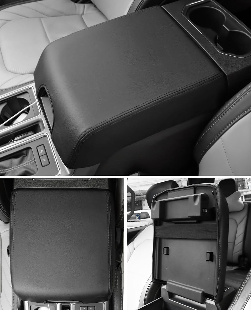 INTGET F-150 center console protector preserves original look while reducing stains.