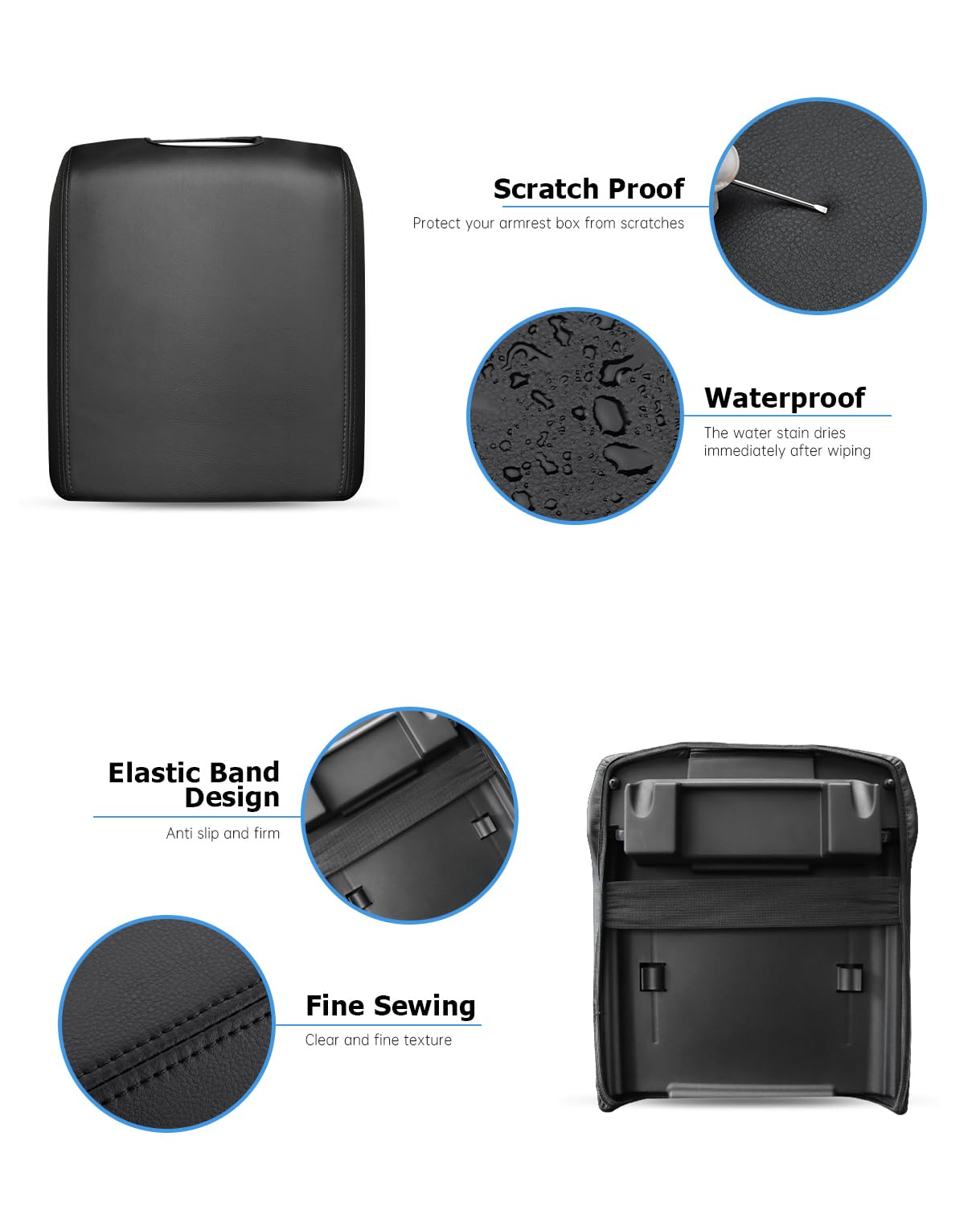 INTGET elbow-comfort cover provides soft support during long drives.
