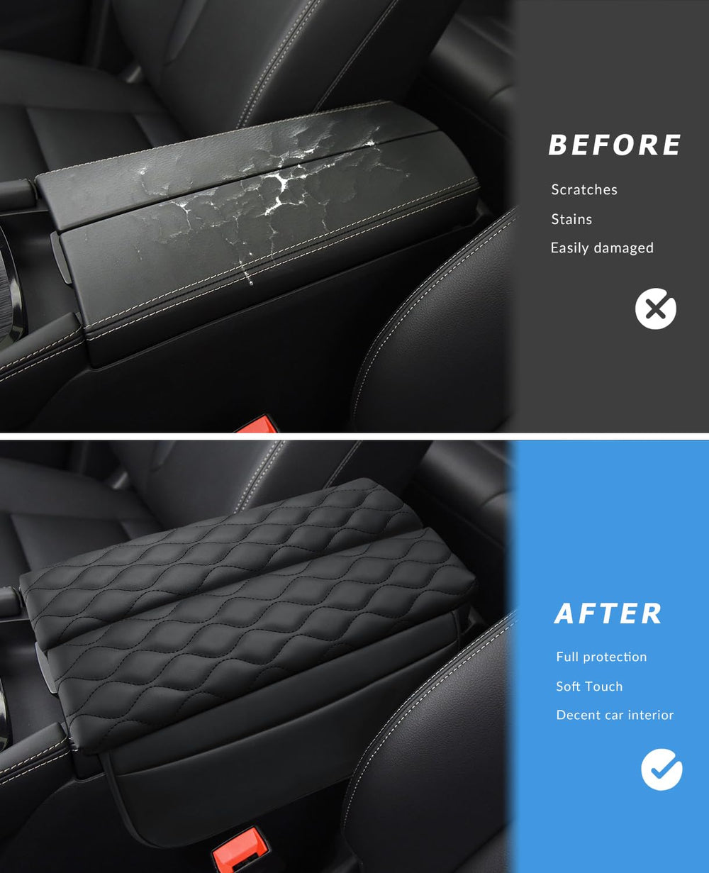 INTGET leather armrest cover soft texture enhances Rogue comfort