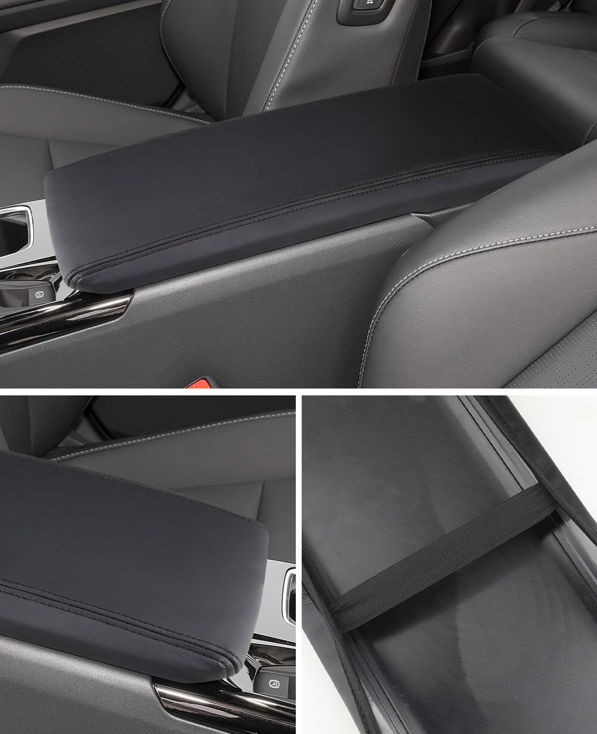 INTGET leather armrest pad for Camry provides a comfortable grip during drives.