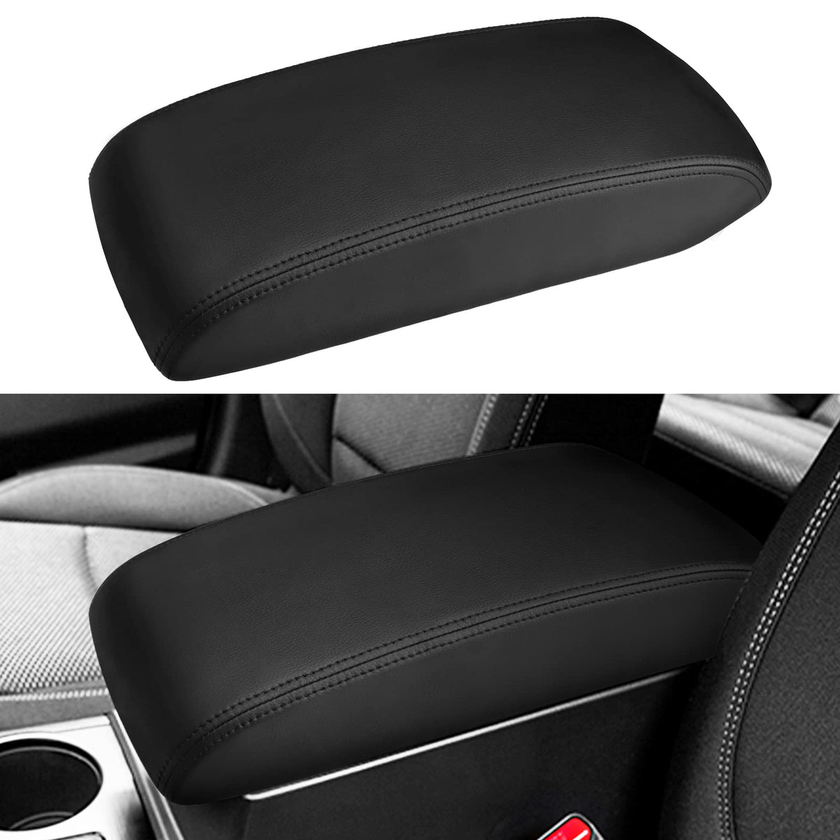 INTGET leather center console armrest cover on Subaru Outback lid protects against spills