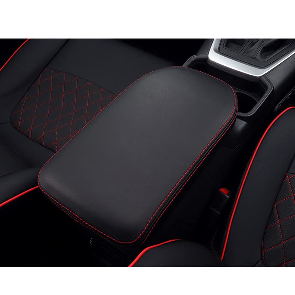 INTGET interior protection red armrest cover guards against scratches and spills.