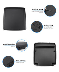 INTGET soft leather armrest cover adds comfortable support during drives.