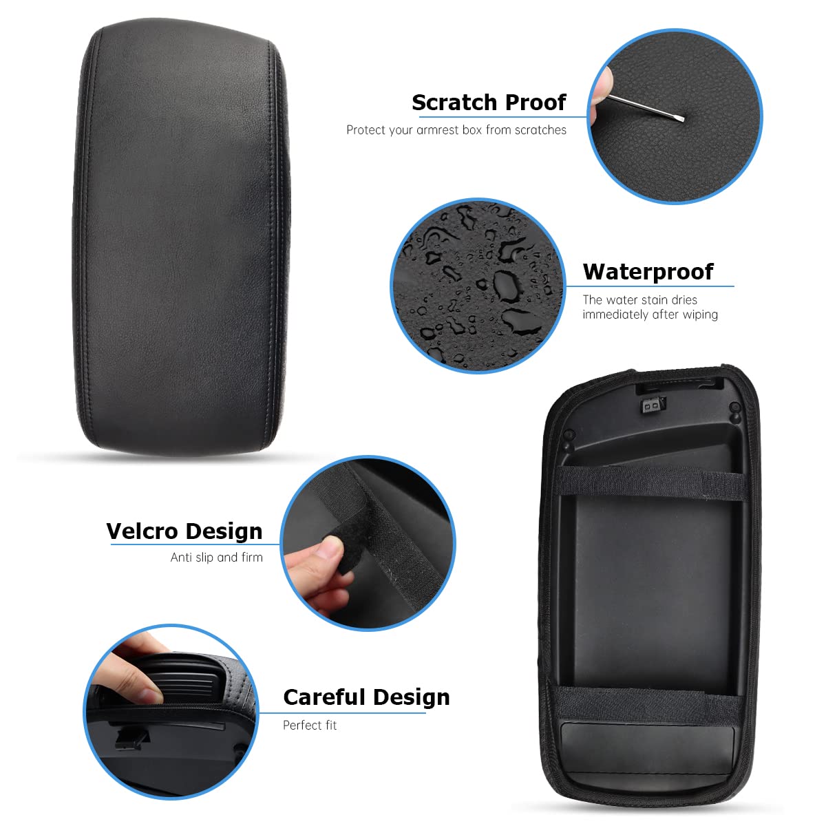 INTGET soft leather comfort armrest adds comfortable support