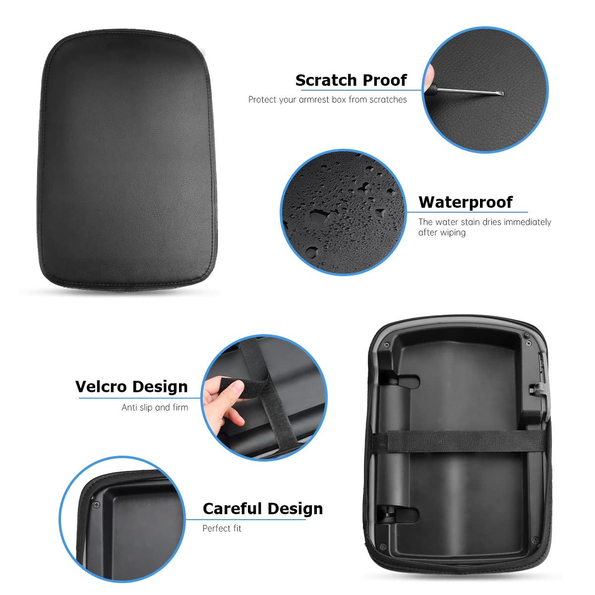 INTGET Tacoma armrest cover provides dog seat comfort during trips.