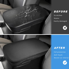 INTGET Tacoma center console protector fits the lid and reduces scratches.