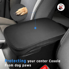 INTGET leather armrest cover for Tacoma offers soft, durable protection.