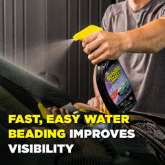 Water beading effect on windshield after using Invisible Glass 92184-2PK