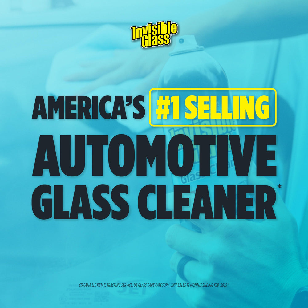 Invisible Glass interior and exterior cleaner for home and car.