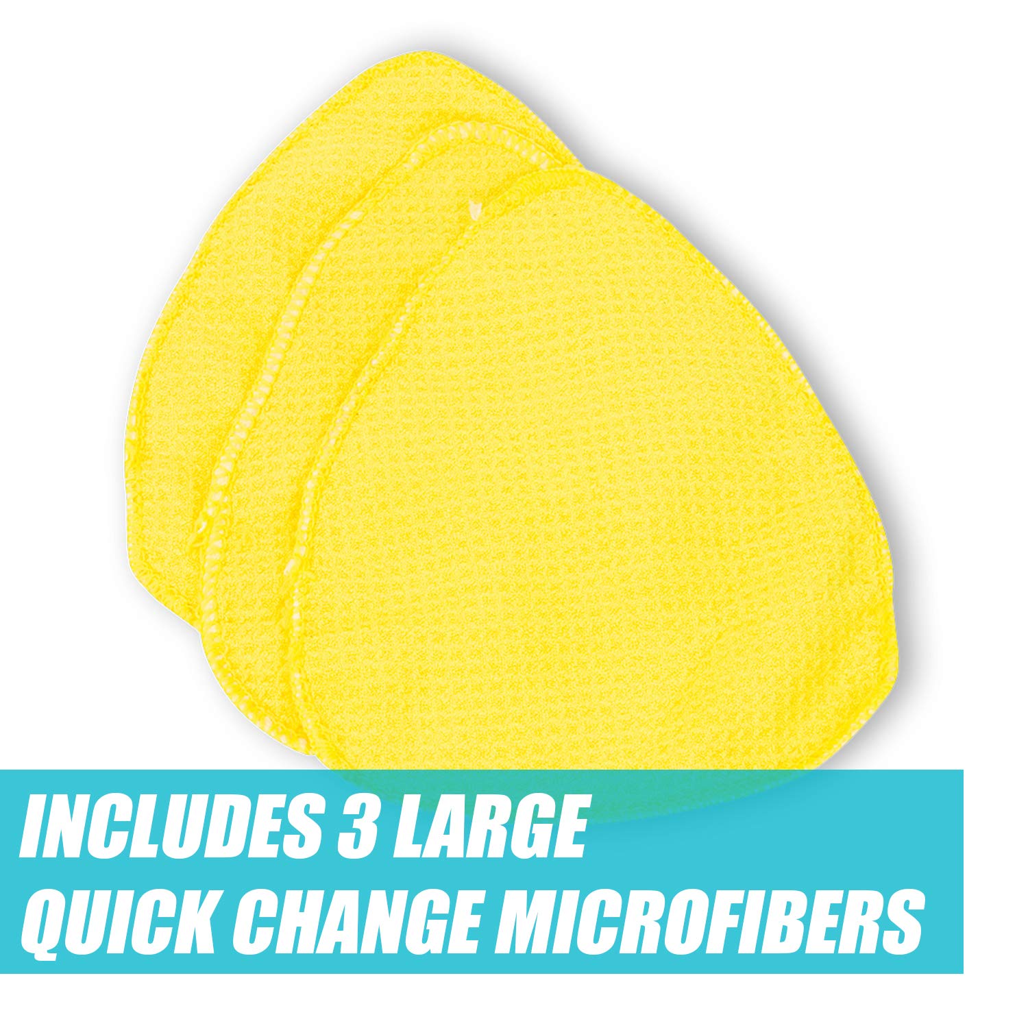 Invisible Glass reusable microfiber pads lift dirt and haze efficiently.