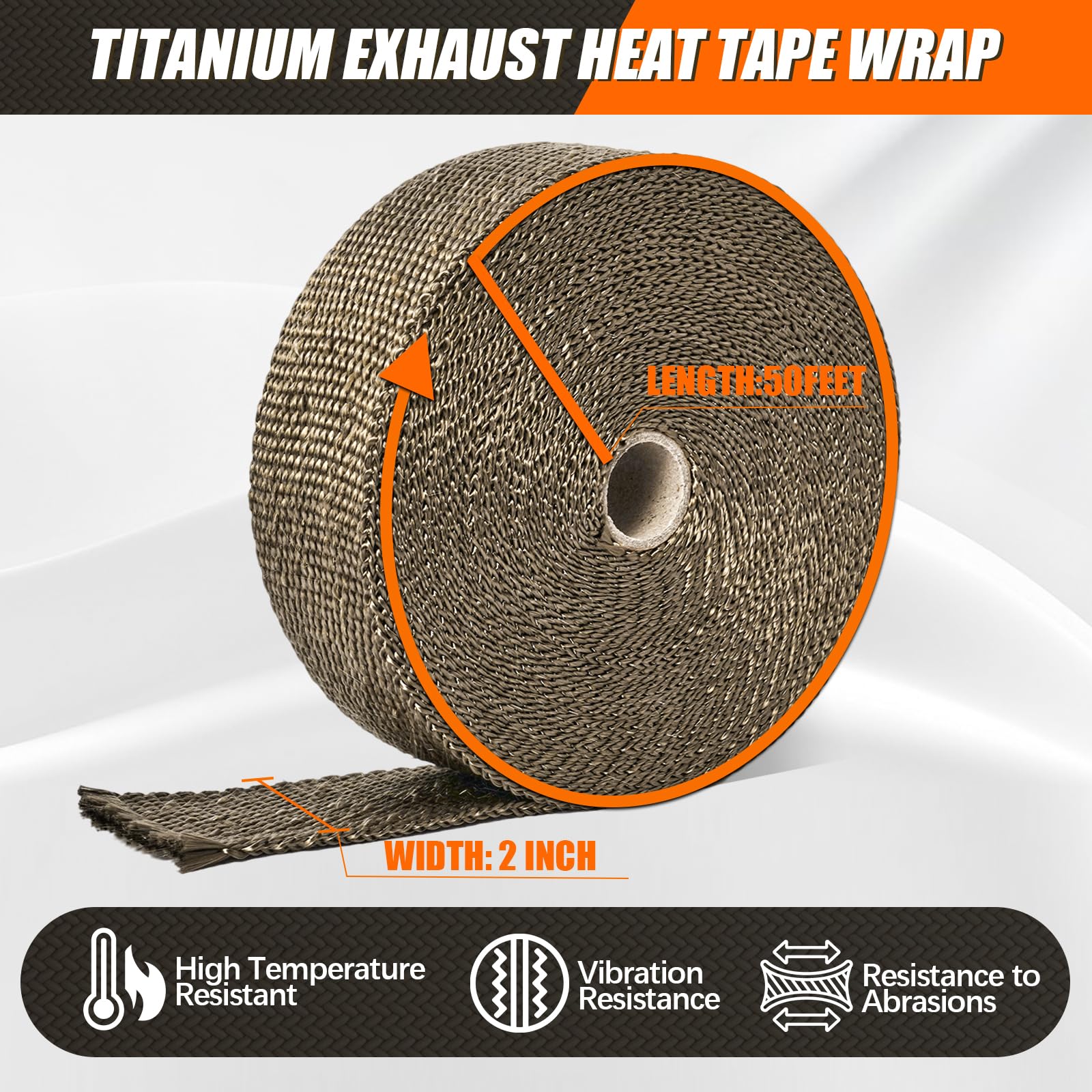 IONCAT stainless steel zip ties included for secure wrap installation