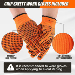 IONCAT heat wrap gloves provide safe handling during installation