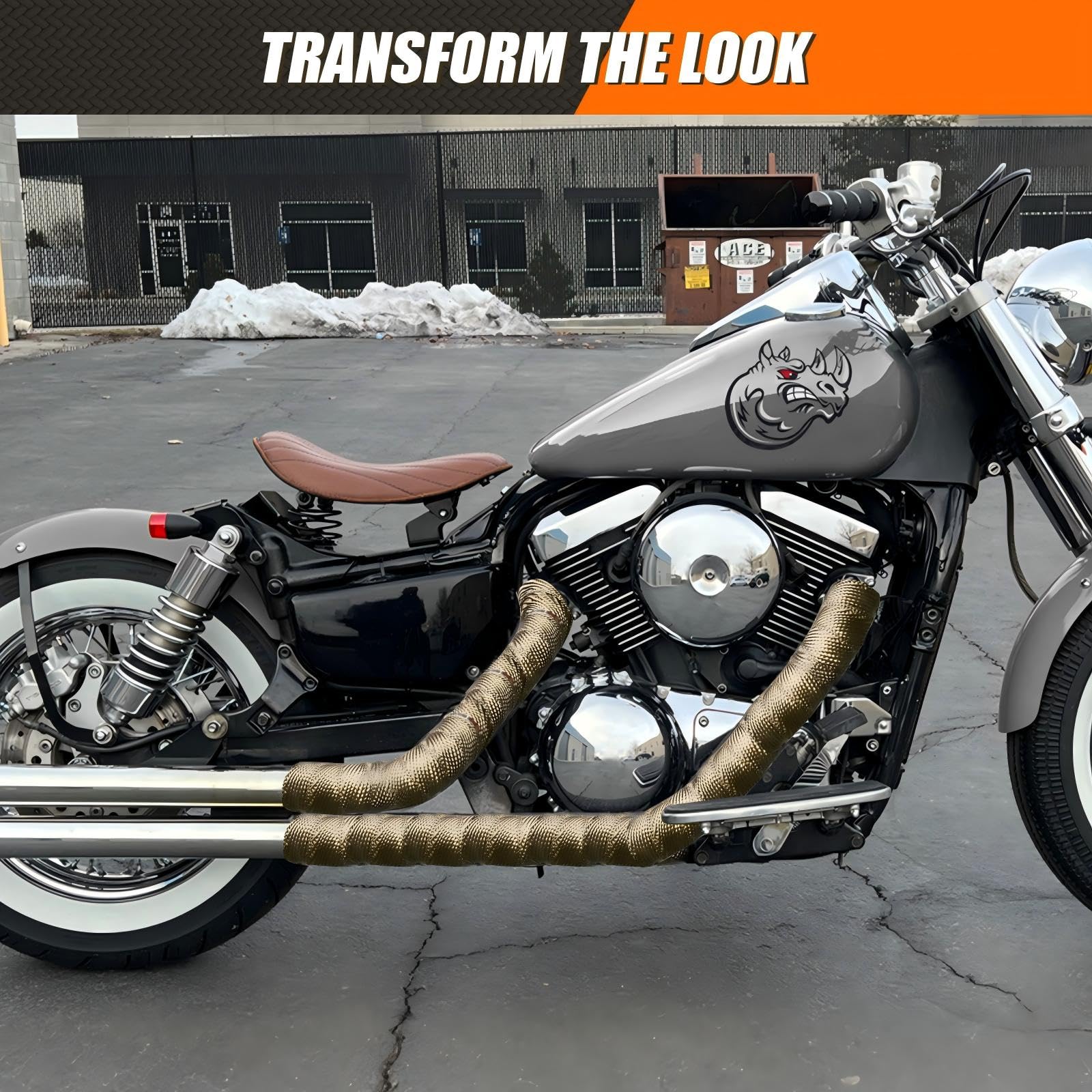 IONCAT muffler wrap provides thermal insulation in the engine bay