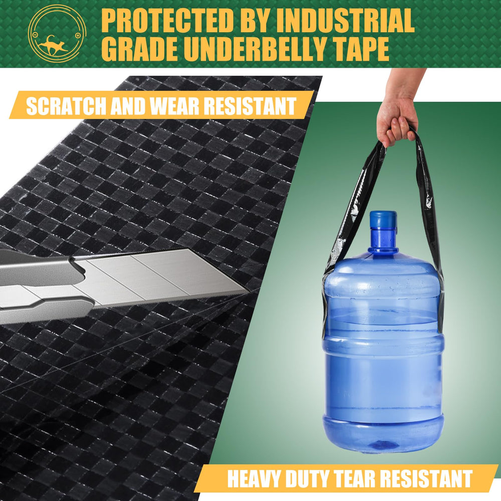 IONCAT RV Underbelly Tape closeup adhesion demonstrates strong, lasting grip