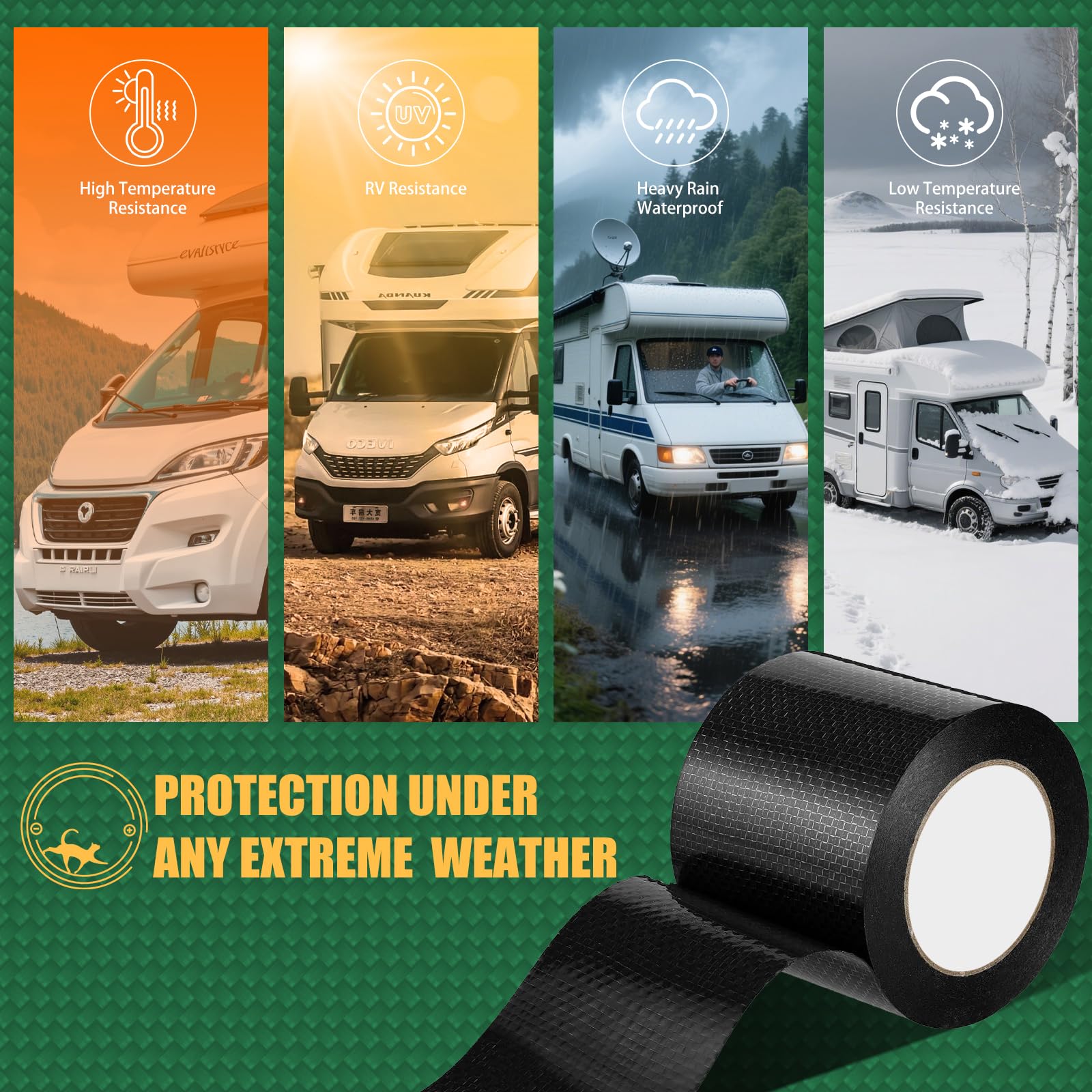 IONCAT RV Underbelly Tape provides durable, long-lasting seal for underbelly areas