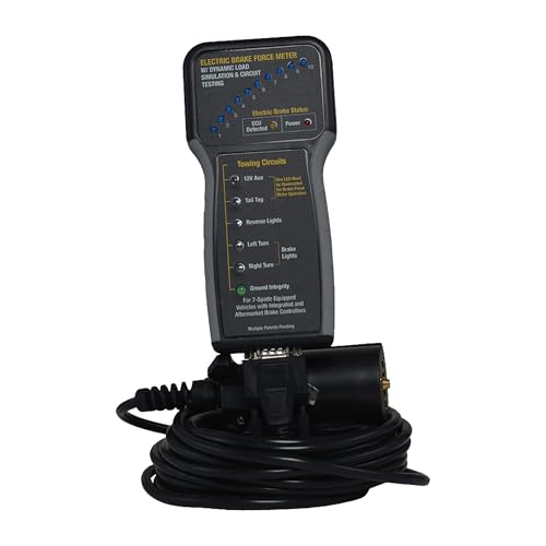 IPA 9107B brake meter rear view showing ports for diagnostics and connections.