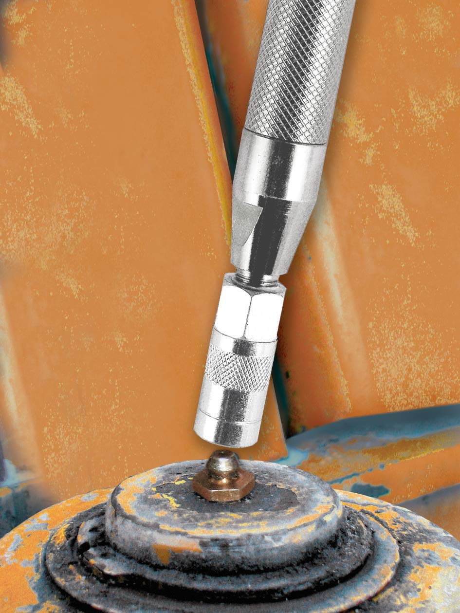 Innovative Products of America grease rejuvenator kit in use to flush joints