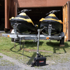 In-use image showing adapter connection and trailer plugs for versatile testing