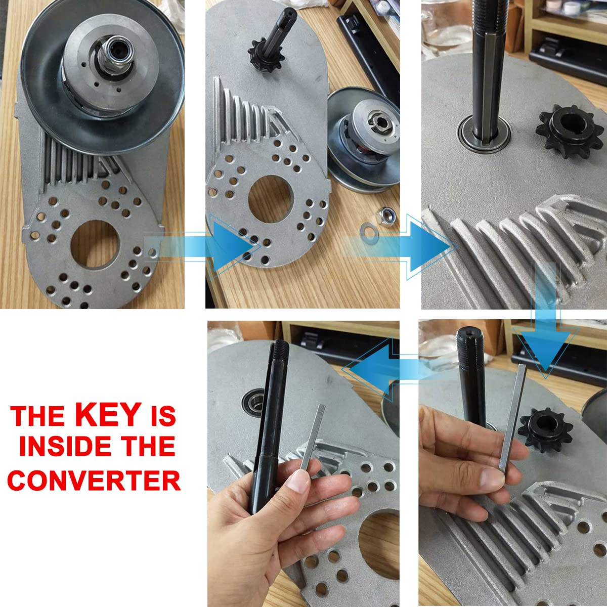 IPARTS EXPERT aluminum mounting plate simplifies installation and alignment.